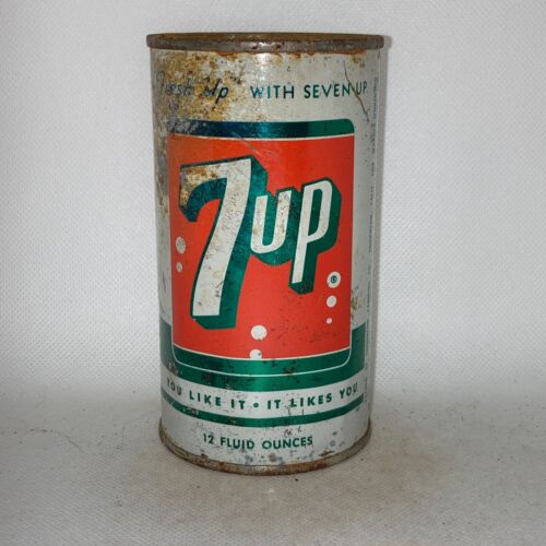 7up flat top soda can