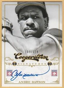 New Listing2012 PANINI ANDRE DAWSON COOPERSTOWN CERTIFIED AUTO AUTOGRAPH CARD S/N 109/324