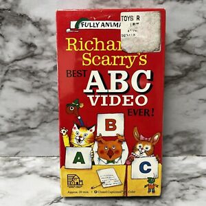 NEW Sealed Vintage Richard Scarry’s Best ABC Video Ever (VHS, 1989) Random House