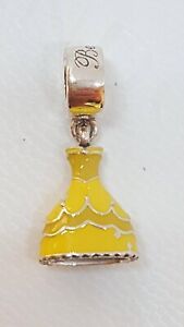 Authentic Pandora Disney Belle Dress Yellow Bead Charm