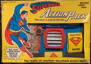 Vintage Complete 1982 SUPERMAN ACTION PACK PLAYSET! Thomas Salter Toys! Rare!