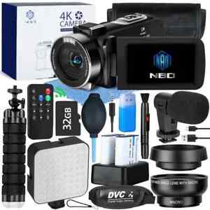 4K Digital Video Camera 48MP UHD 18X WiFi Recording Camera Autofocus For YouTube