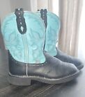 JUSTIN Boots Gypsy Womens Size 7B- Western Cowboy Boots - Teal Style L9905