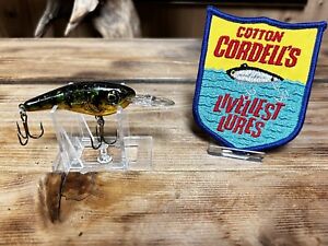 Vintage Cotton Cordell Grappler Shad Walleye Bass Fishing Lure