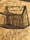 vintage metal wire milk crate As Is. Farmhouse Decor