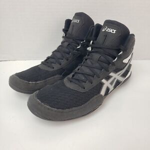 ASICS Matflex Wrestling Shoes Black White Silver 1081A021 Men’s Size 9.5