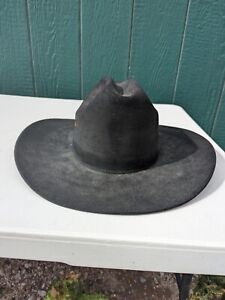 Bailey Western Black Cowboy Hat Size 6 7/8 - 7 USA Texas Made **Read**