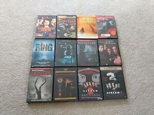 New ListingLot of 12 Horror Movies Used Previewed DVDs