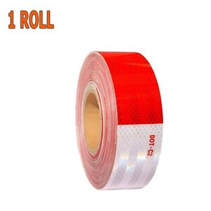Conspicuity Tape DOT-C2 Approved Reflective Trailer Red White 2”x50’ /1 Roll