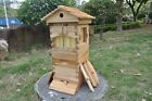 MINI 10X Upgraded Auto Flowing Honey Frames &Wooden Bee Hive House Beehive Box