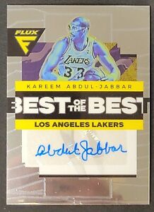 2022-23 Panini Flux  Kareem Abdul Jabbar Best Of The Best Autograph Lakers 🔥📈