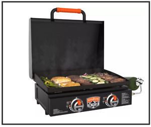 BlackStone 22” On The Go Griddle with Steel Hood - 24,000 BTUs - 46 lbs
