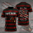 Freddy Krueger Sweat Dreams Halloween Movie 3D All Over Print T-shirt Men Women