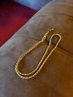 925 YELLOW GOLD ROPE STYLE CHAIN