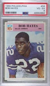 1966 Philadelphia Bob Hayes #58 PSA 4 Rookie RC HOF