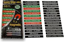 Magnetic Labels For Tool Box Chest Garage Drawer Organizer Label Mechanic Tools