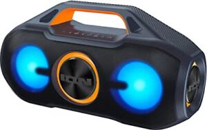 ION Audio AquaSport Max - Waterproof Bluetooth Stereo Speaker with Lights