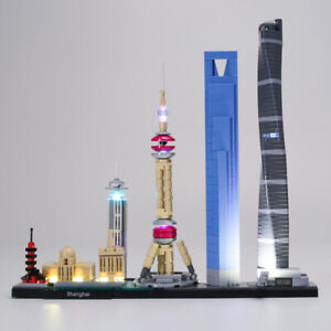Updated LED Light Kit For Architecture Shanghai LEGOs 21039 Lighting Set