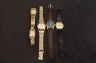Mixed Lot of 5 Vintage Antique Men's Wristwatch Helbros Automatic Lucerne Elgin