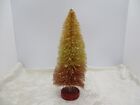 Vintage Ragon House Pink & White Ombre Bottle Brush Tree w/Snow Tipped Branches