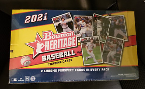 2021 Bowman Heritage Baseball Hobby Box Factory Sealed Box