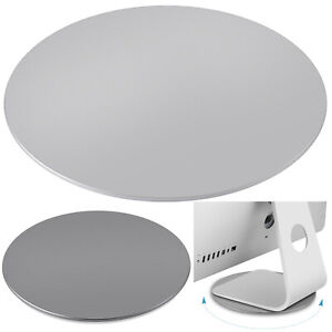 Aluminium 360° Rotating Swivel Base Turntable Stand Plate for iMac PC Monitor