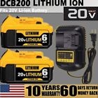 Replacement For DeWalt 20V 20Volt Max 6.0AH Lithium Battery / Charger DCB206-2