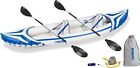 Sea Eagle 370 Pro 3 Person Inflatable Portable Sport Kayak Canoe Boat w/ Paddles
