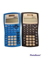 Texas Instruments TI-30XS Blue Scientific Calculator Bundle Pre-owned