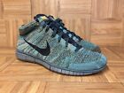 RARE🔥 Sz 12 - Nike Free Flyknit Chukka Woven Mineral Teal Shoes 639700-301
