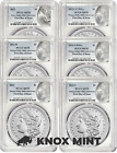 2021 Morgan&Peace Dollar 6 Coin Set PCGS MS70 First Day of Issue w/Box&COA