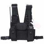 Chest Harness Chest Front Pack Pouch Holster Vest Rig Carry for Two Way Radio