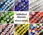 Flower Millefiori Murano Glass Lampwork Spacer Bead Crystal 15