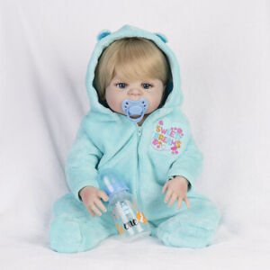 New ListingReborn Dolls Full Body Silicone Vinyl Toddler Boy Lifelike Newborn Baby Gift Toy