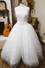 Gorgeous Vintage Mori Lee Princess Ball Gown Wedding Dress Ivory - Size 14