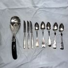 333 Grams Total Weight Coin Silver Spoon And Knife Lot