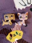 Littlest Pet Shop Lot Of 2 Shorthair Cat 933 And Dachshund 932 Authentic Toys