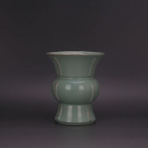 New ListingChinese Porcelain Song Dynasty Ru Kiln Celadon Glaze Vase 6.29 Inch