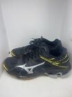 Mizuno Womens Size 8 Wave Lightning Z SR Touch Volleyball Shoes Black /Yellow