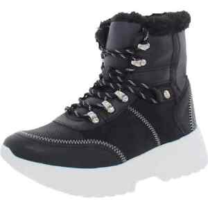 Sugar Perri Winter Boots Womens Black Lace Up Platfrorm Snow Boots Size 8.5 M