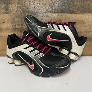 Nike Shox Navina - Black White Pink - Women’s Size 7.5 - 356918 060  R4
