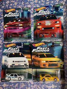 HOT WHEELS FAST & FURIOUS ORIGINAL FAST LOT OF 4 CARS FREE SHIPPING