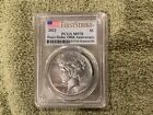2021  $1 MS70 PCGS PEACE SILVER DOLLAR First Strike Flag Label