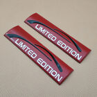 2x Red LIMITED EDITION Car Emblem Metal Auto Badge Side Wing Trunk Sticker Decal (For: Nissan)
