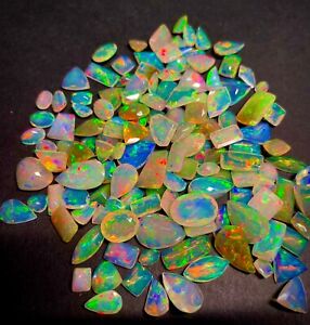 Opal Cut, AAAA Natural Opal Faceted Gemstone, Ethiopian Opal Cut loose Stone Lot