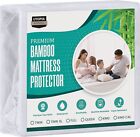 Utopia Bedding Waterproof Bamboo Mattress Protector  Stretches up to 15 Inches