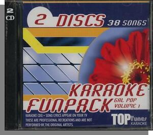 Karaoke CD+G - Gal Pop Vol. 1 - New 38 Song Double CD Set! (Top Tunes Karaoke)
