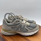 New Balance 990 V4 Shoes Womens 8.5 2A Gray Suede Sneakers Casual Classic USA