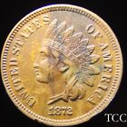 1872 INDIAN HEAD CENT ~ FULL LIBERTY KEY DATE PENNY 1c COIN ~ FREE SHIPPING TCC