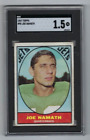 1967 Topps football card #98 Joe Namath New York Jets graded SGC 1.5